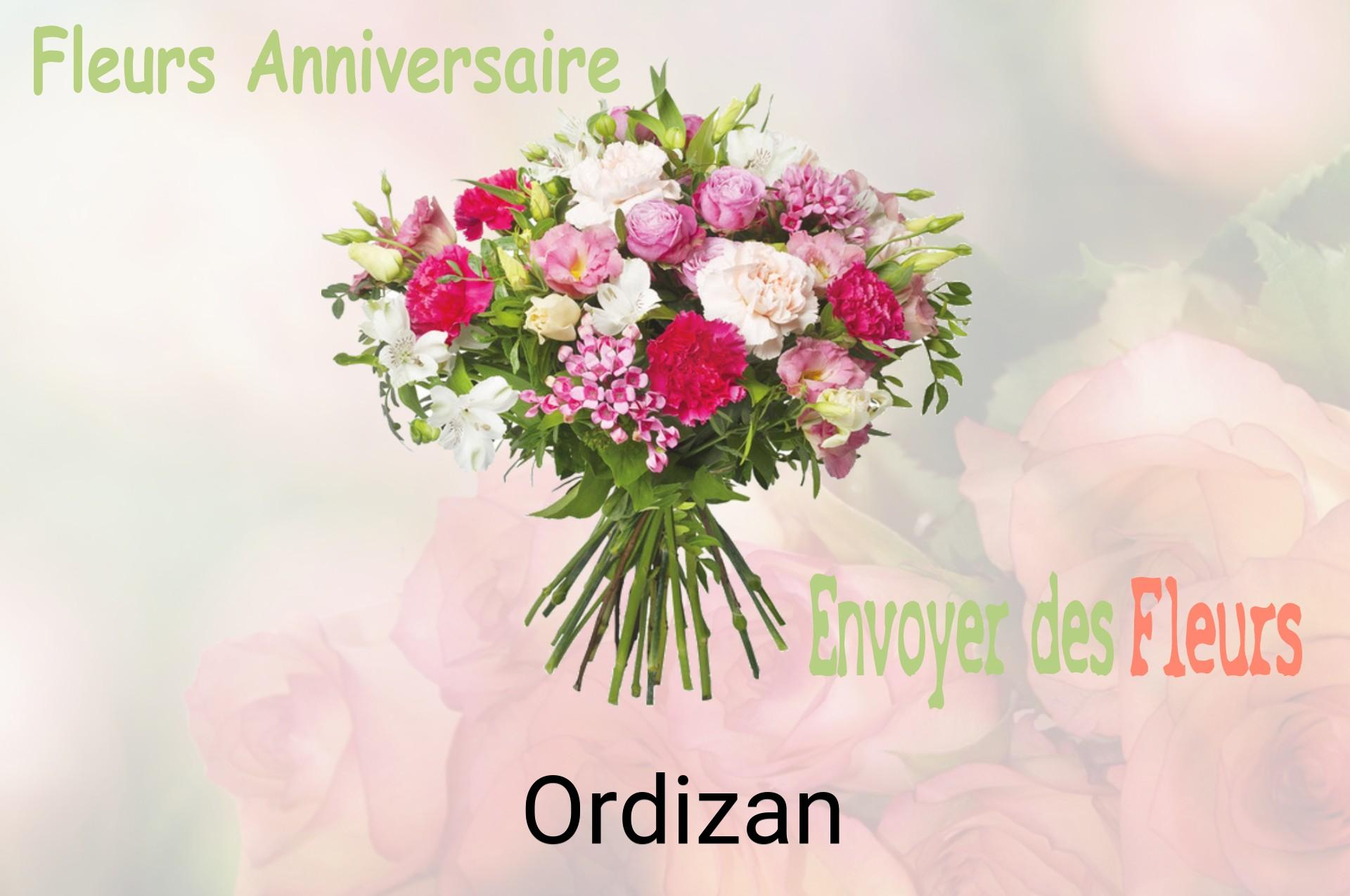 Bouquet de fleurs d’anniversaire livré à Ordizan